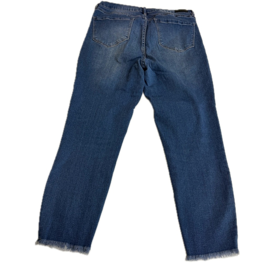 Nicole Miller Jeans Womens Size‎ 10 Blue Soho High Rise Ankle Skinny Distressed - Picture 2 of 8